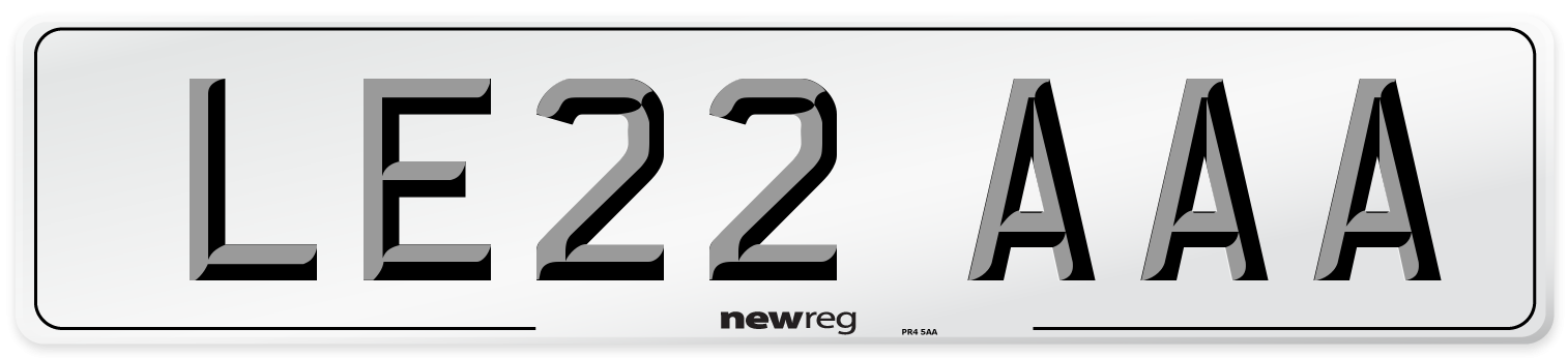 LE22 AAA Number Plate from New Reg